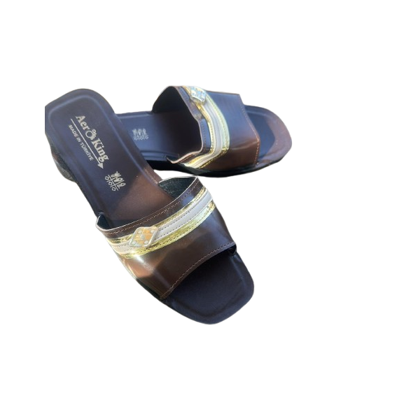Glittery Embellished Slippers 059
