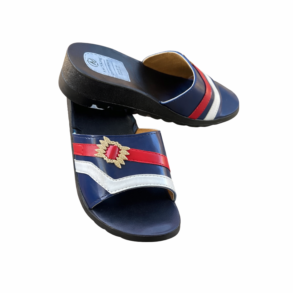 Glittery Embellished Slippers 063